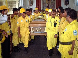 Inhumation à Chinameca. Photo : Evelin Granados.