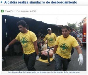Entraînement aux inondations à San Salvador