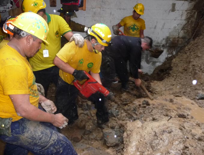 Mudslide in Mejicanos