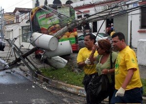 Bus contra los cables