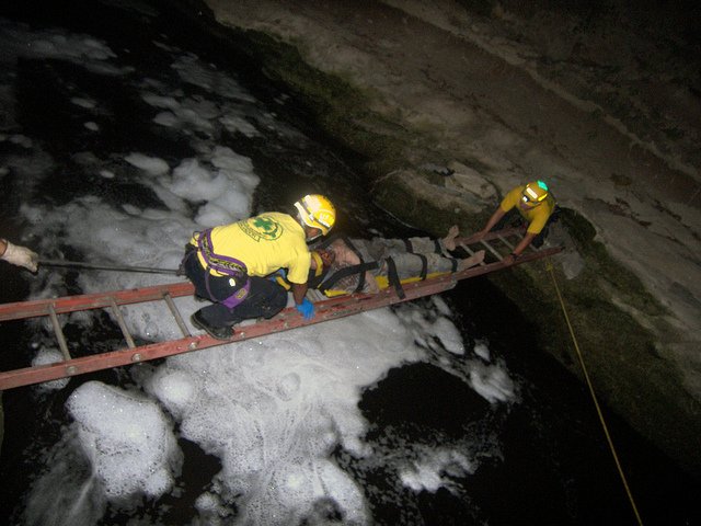 Rescate en el Río Acehuate.