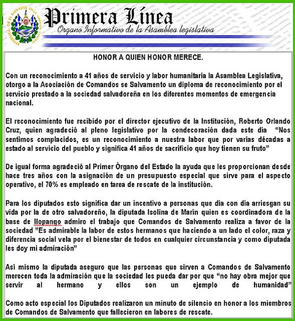 Honor a Quien Honor Merece