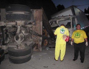 Comandos de Salvamentoの車両横転事故