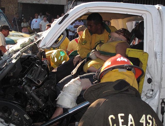 Rescate en el Bulevar Venezuela