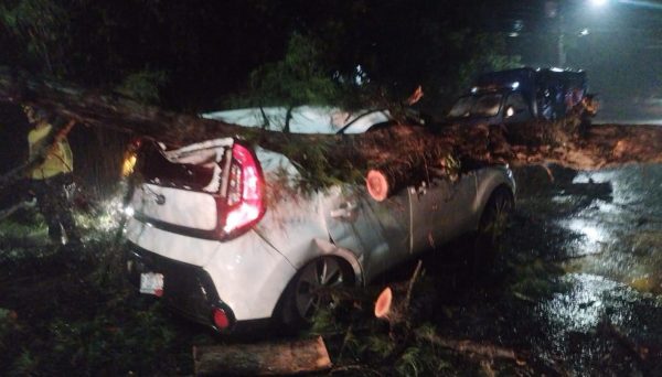 RESCATAN VICTIMAS ATRAPADAS DENTRO DE CARROS