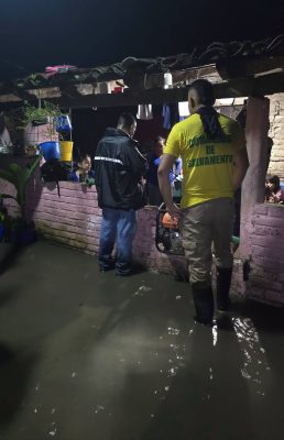 En el Cantón Talcualuya, varias familias resultaron afectadas por las lluvias.
